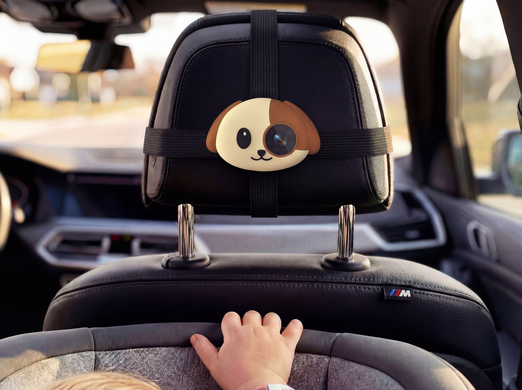 Wireless CarPlay Baby Monitor with Rear Camera, 1080P HD, 150° Wide Angle, Night Vision, for Kids & Pets
